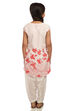 Off White And Red Straight Cotton Kurta Salwar Suit Set image number 5
