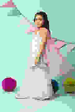 Cream Cotton Straight Kurta Sharara Suit Set image number 5