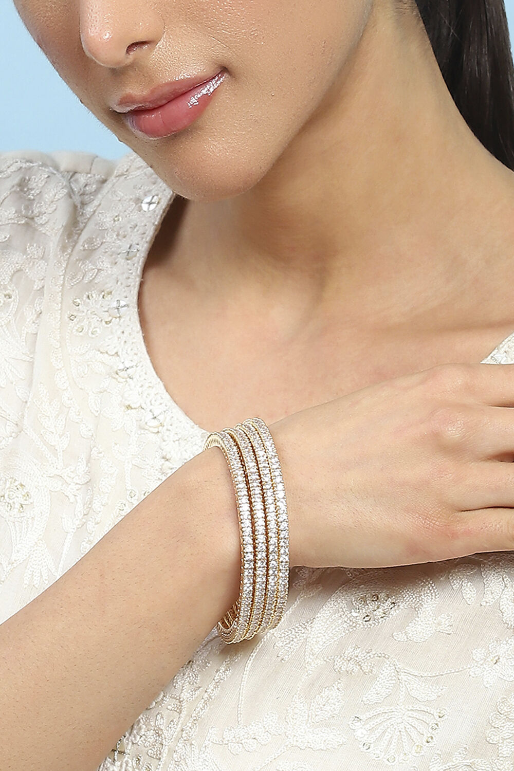 White Alloy Bangle image number 1
