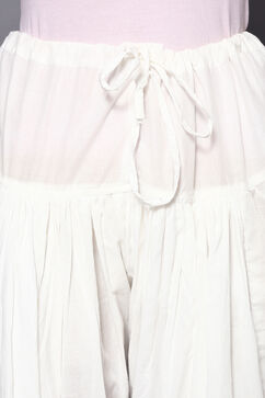 Off White Cotton Salwar image number 1