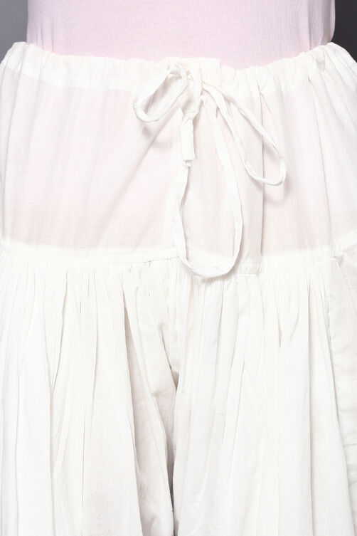 Off White Cotton Salwar image number 1