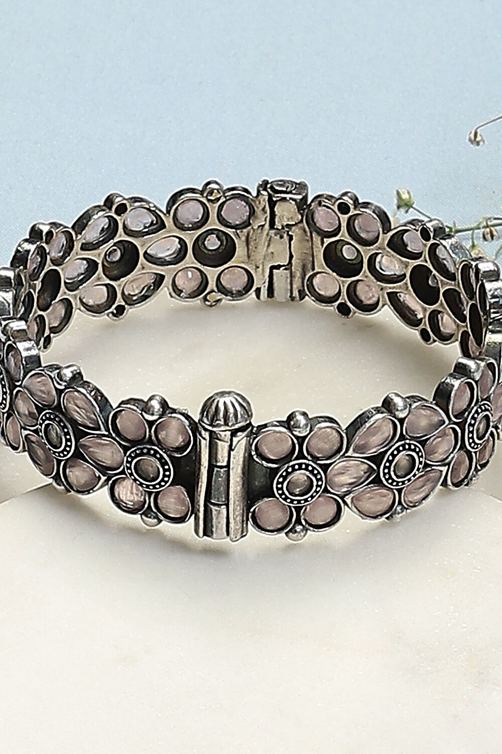 Light Pink Brass Bangles image number 2