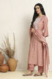 Green Silk Blend Machine Embroidered Unstitched Suit Set image number 4