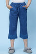 Black Cotton Solid Capri Pant image number 0