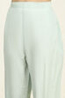 Sea Green Linen Unstitched Suit Set image number 3