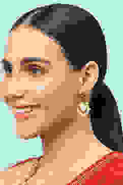 Yellow Brass earrings image number 3