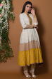 White And Red Flared Suit Set By Anju Modi image number 5