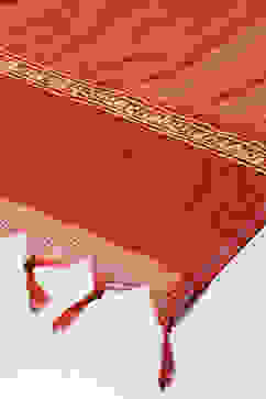 Terracotta Cotton Straight Kurta Palazzo Suit Set image number 3