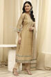 Pink Cotton Machine-Embroidered Unstitched Suit Set image number 5
