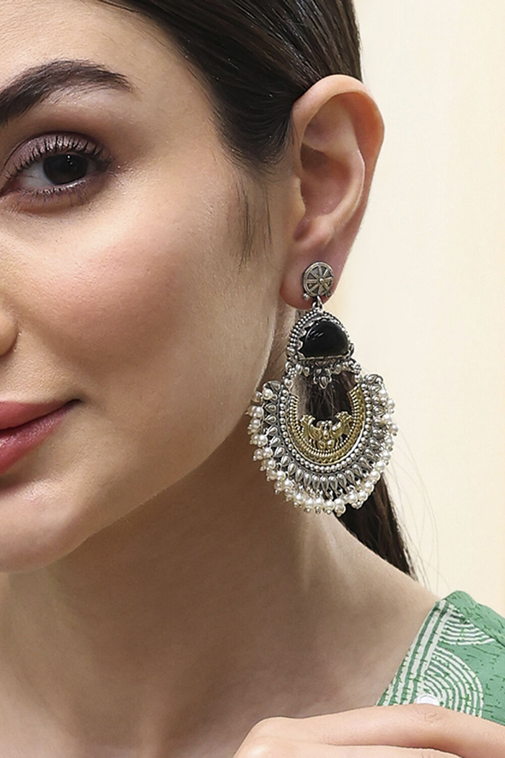 Black Brass Chaandbali image number 1