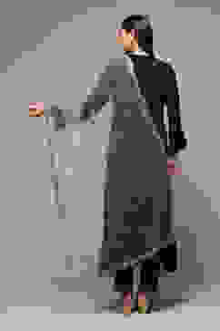 Sky Blue Nylon Yarndyed Dupatta image number 3