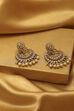 Pearl Gold Plated Brass Chaandbali Earrings image number 0