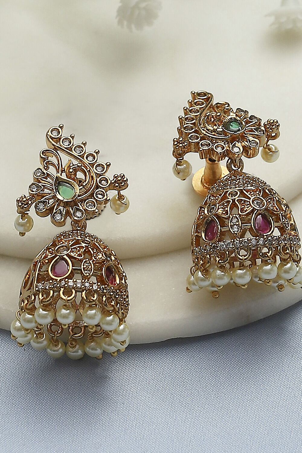Gold Alloy Jhumka image number 0