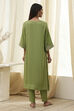Dull Blue Solid A-Line Suit Set image number 4