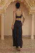 Black Viscose Georgette Bandhani Printed Fusion Set image number 8