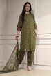 Indigo Blue Printed Straight Suit Set image number 0