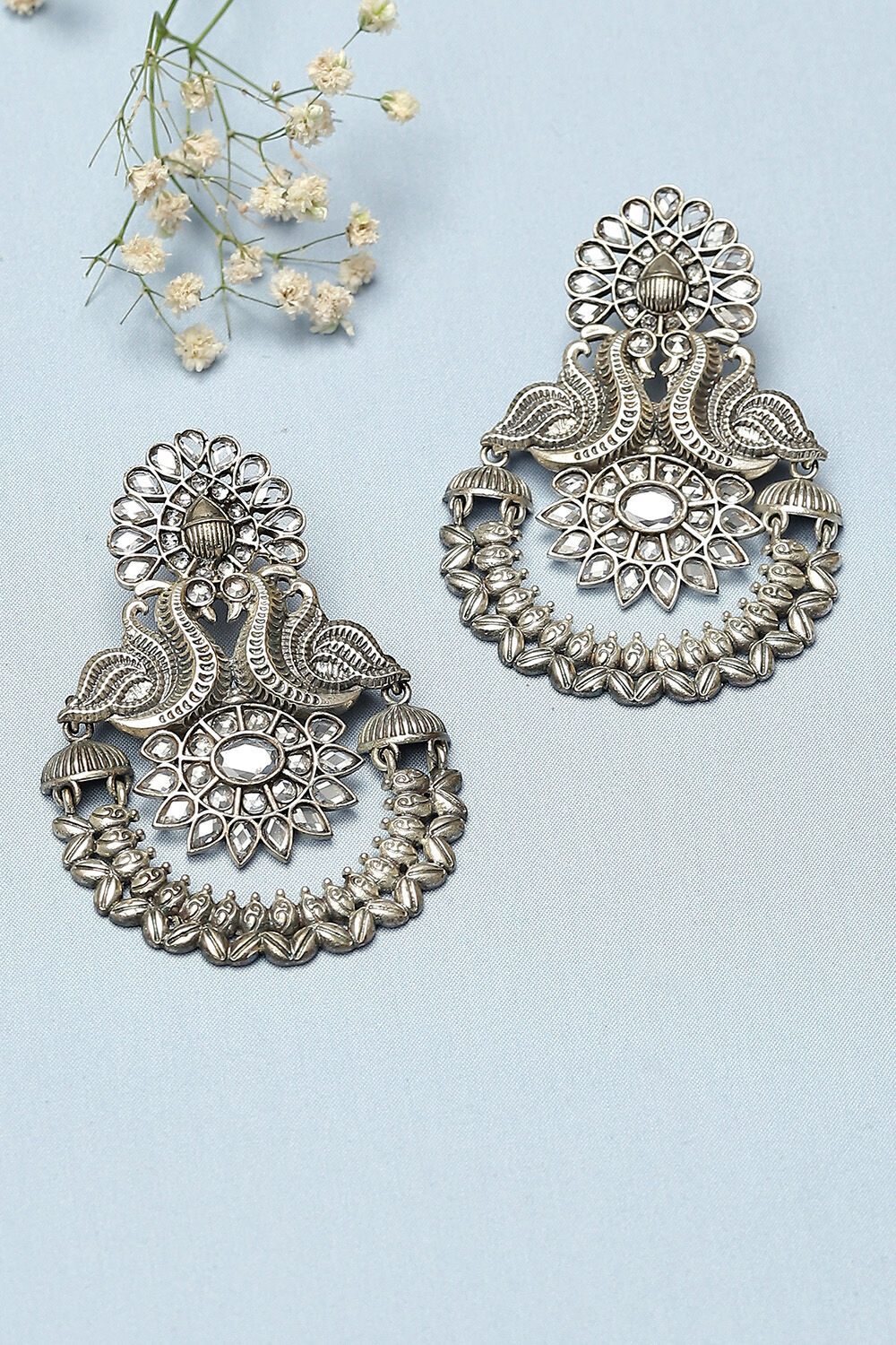Oxidised White Chandbalis image number 0