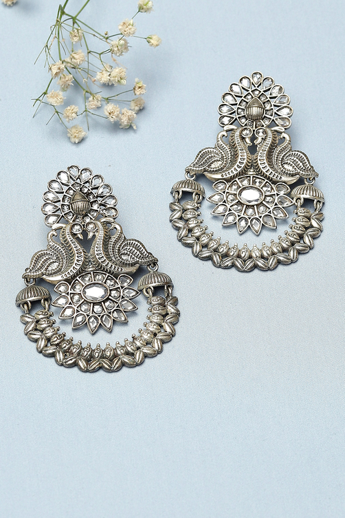 Oxidised White Chandbalis image number 0