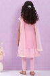 Pink Polyester Flared Printed Suit Set image number 5