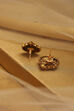 Gold Plated Brass Stud Temple Earrings image number 2