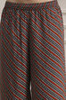 Orange Viscose Printed Fusion Set image number 2