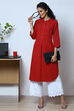 White Cotton Yarndyed Kurta image number 3