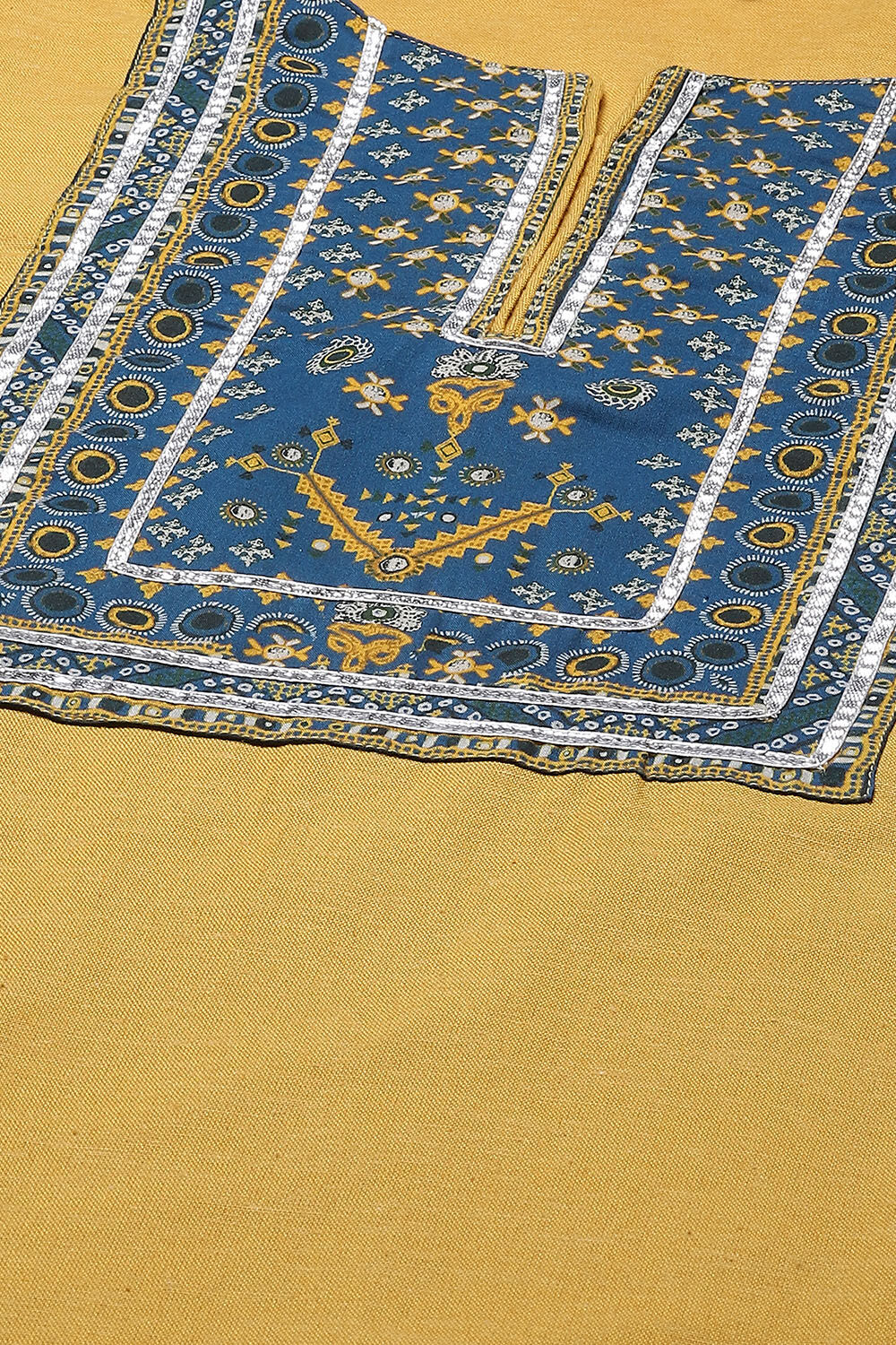 Beige Rayon Straight Kurta Regular Pant Suit Set image number 1