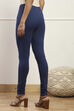 Camel Cotton Blend Solid Churidar image number 5