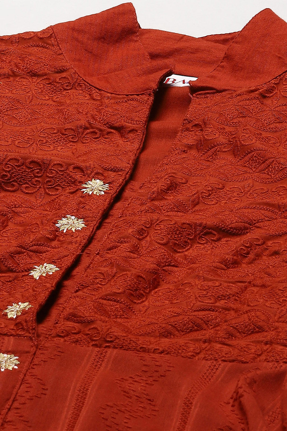 Turquoise Cotton Anarkali Solid Kurta Churidar Suit Set image number 1