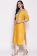 Pink Cotton Silk Yarndyed Kurti image number 2