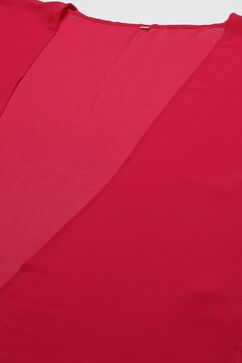 Fuchsia Art Silk 2 Piece Set image number 2