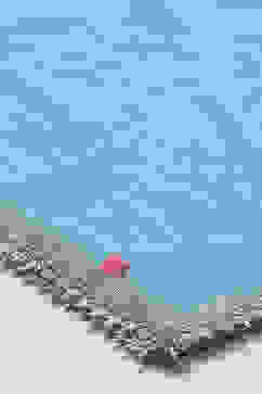 Pink & Blue Cotton Short Top Lehenga Set image number 3