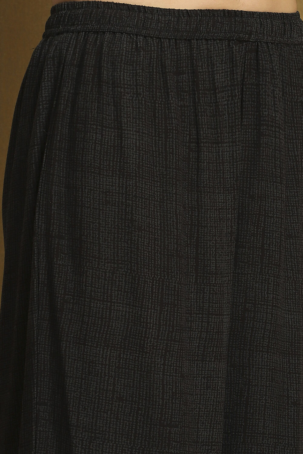 Black Printed Fusion Co-ord Set image number 2