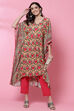 White And Blue Cotton Kaftan Set image number 6