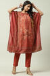 Brown Art Silk Kaftan Set image number 0