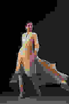 Rohit Bal Beige Cotton Silk Anarkali Printed Suit Set image number 0