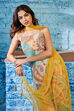 Yellow Printed Sequined Kurta & Palazzo Suit Set image number 5