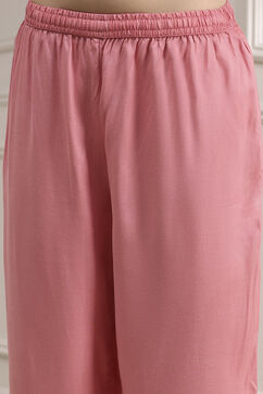 Peach-Colored Dyed Gathered Suit Set image number 2