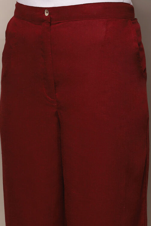 Off White Cotton Regular Pant image number 1