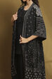 Black Printed Fusion Co-ord Set image number 1