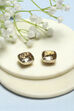 Gold-Toned Everyday Contemporary Squircle Studs image number 2