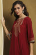 Grey Yarn-Dyed Festive Kalidar Kurta image number 0