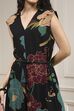Black Floral Printed Straight Jumpsuit image number 1