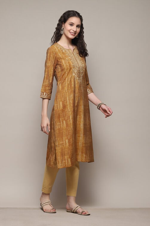 Wine Poly Viscose Straight Printed Kurta image number 5