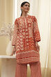 Rust Pure Cotton Printed Kurta Set image number 0