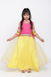 Pink And Yellow Lehenga Set image number 4