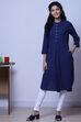White Cotton Yarndyed Kurta image number 0