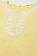 Yellow Art Silk Straight Kurta Regular Pant Suit Set image number 1