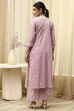 Grey Cotton Printed Unstitched Suit Set image number 5