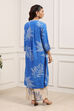 Blue LIVA Straight Printed 2 Piece Set image number 4